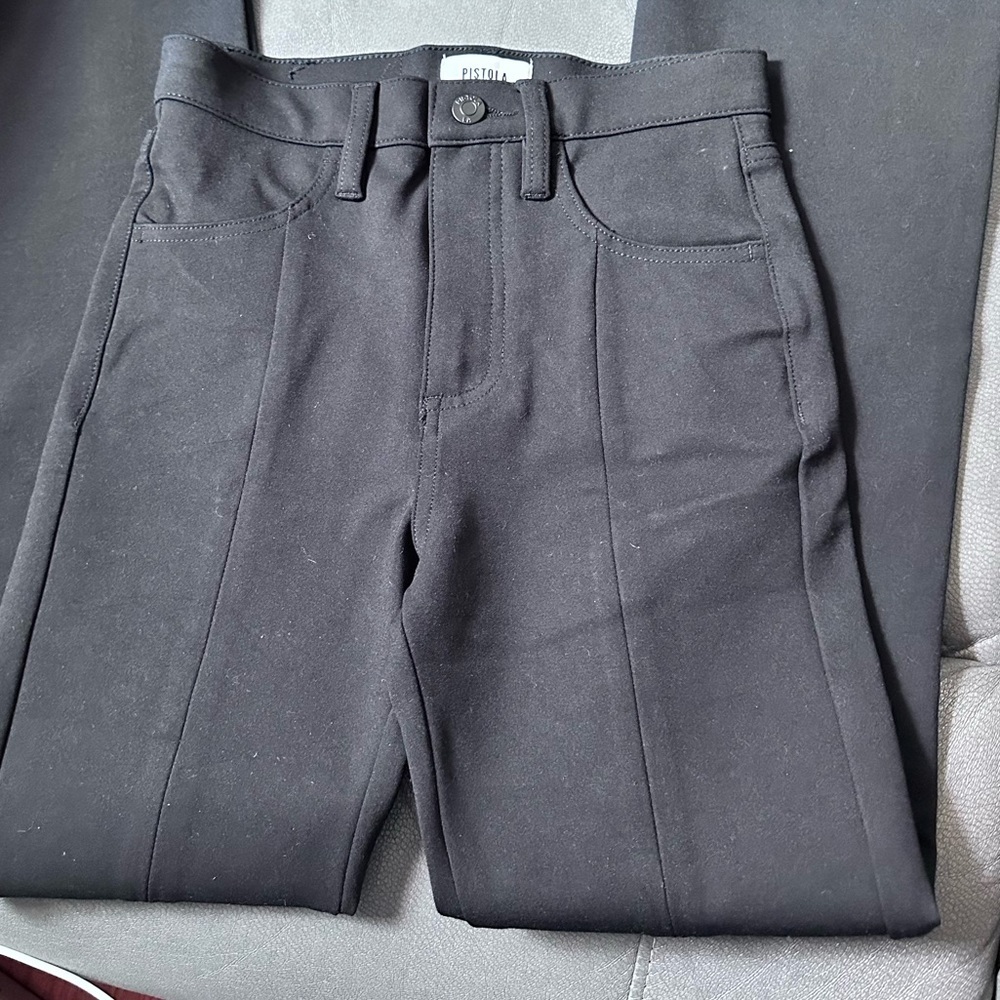Pistola Charcoal High-Waisted Pants